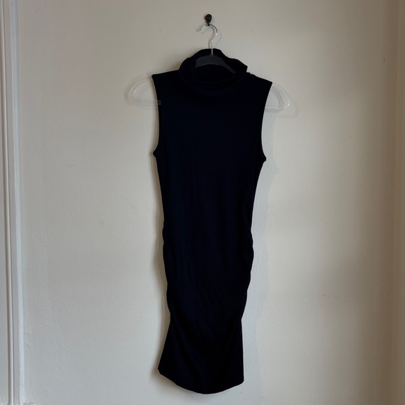 NWT Michael Stars Macy Mock-Neck Ribbed Mini Dress - Picture 3 of 5